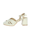 Miabelle Damen Sandale mit Absatz MB74 Creme