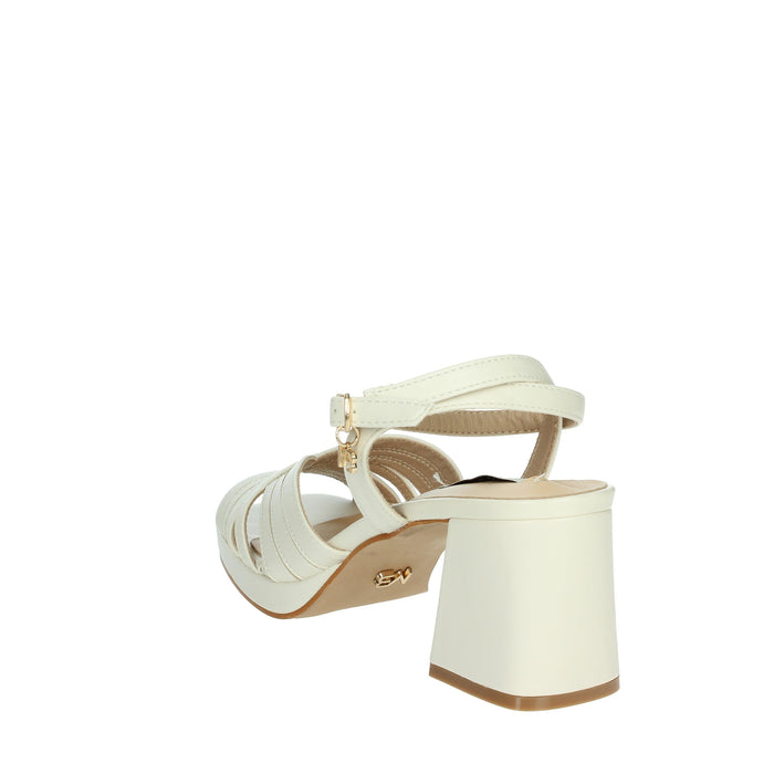 MIABELLE Donna Sandali con tacco MB74 Panna