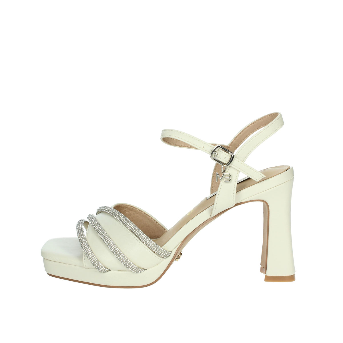 MIABELLE Donna Sandali con tacco MB90 Panna