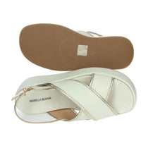 MARIELLA BURANI Donna Sandali con zeppa 51591 Panna