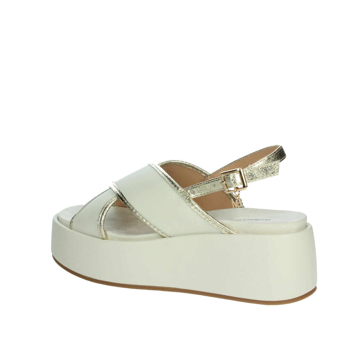 MARIELLA BURANI Donna Sandali con zeppa 51591 Panna