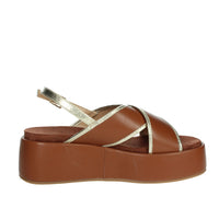MARIELLA BURANI Donna Sandali con zeppa 51591 Cuoio
