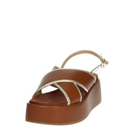 MARIELLA BURANI Donna Sandali con zeppa 51591 Cuoio