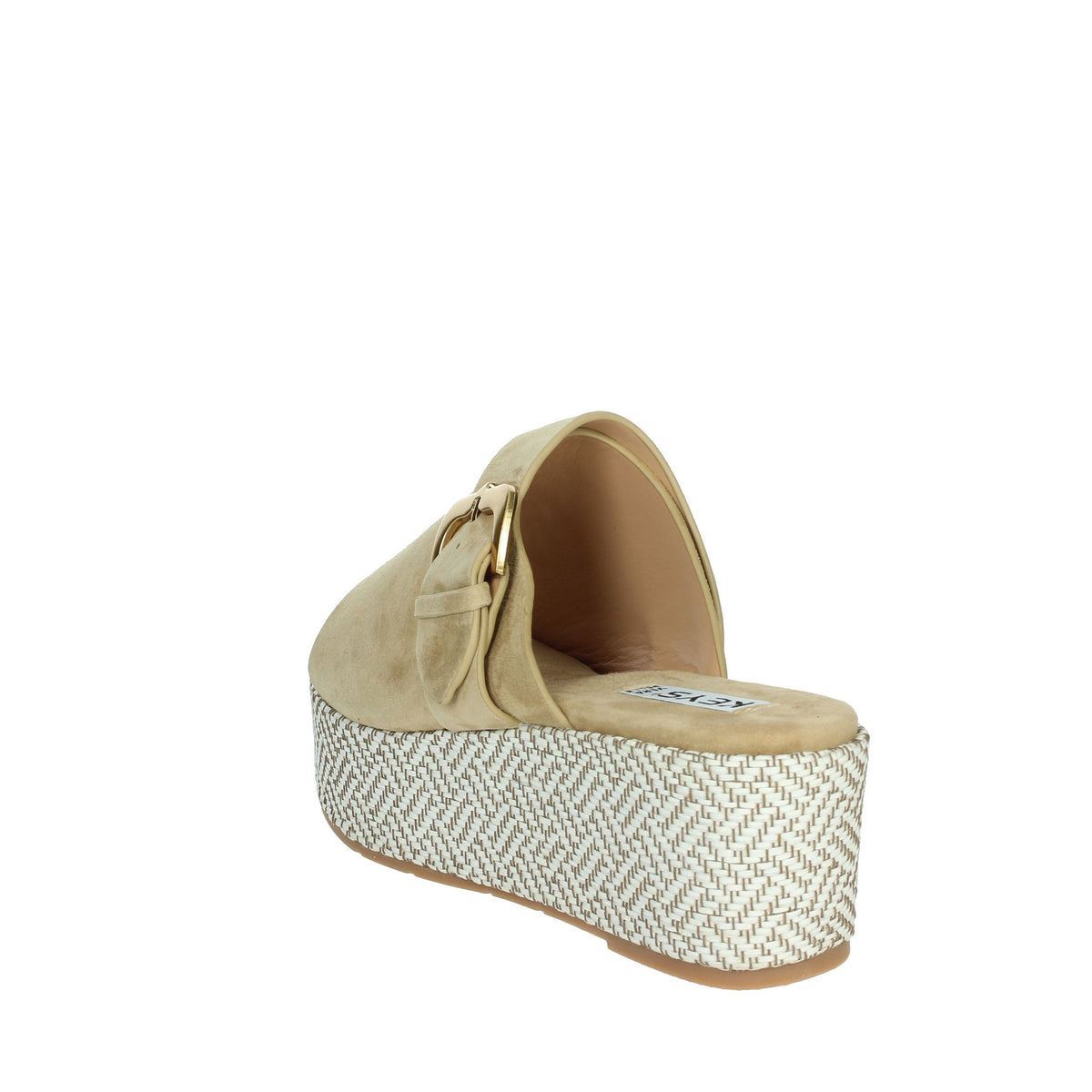 KEYS Donna Ciabatte con zeppa K-11083 Beige