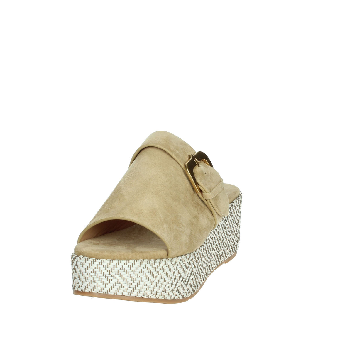 KEYS Donna Ciabatte con zeppa K-11083 Beige