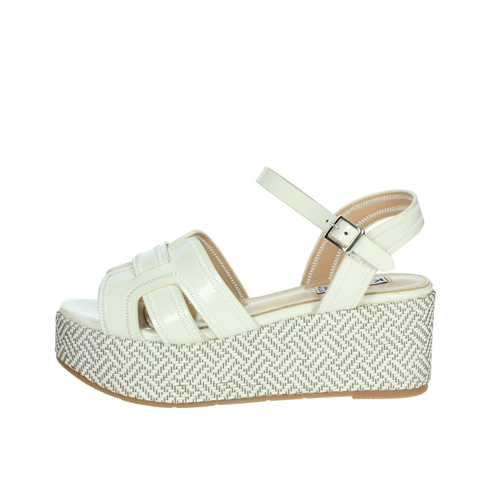 KEYS Donna Sandali con zeppa K-11081 Bianco