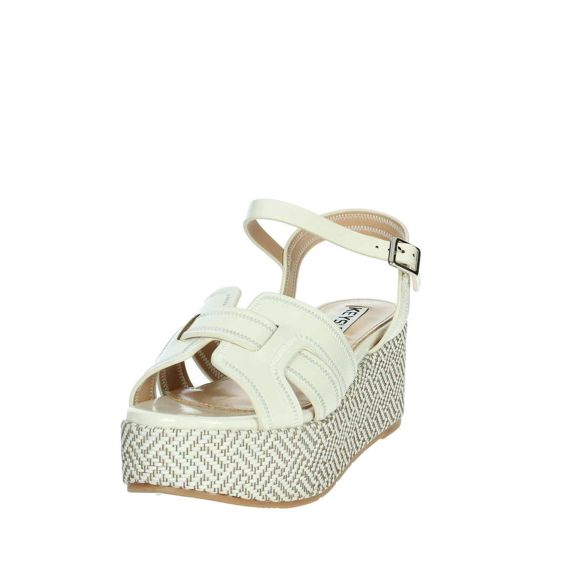 KEYS Donna Sandali con zeppa K-11081 Bianco