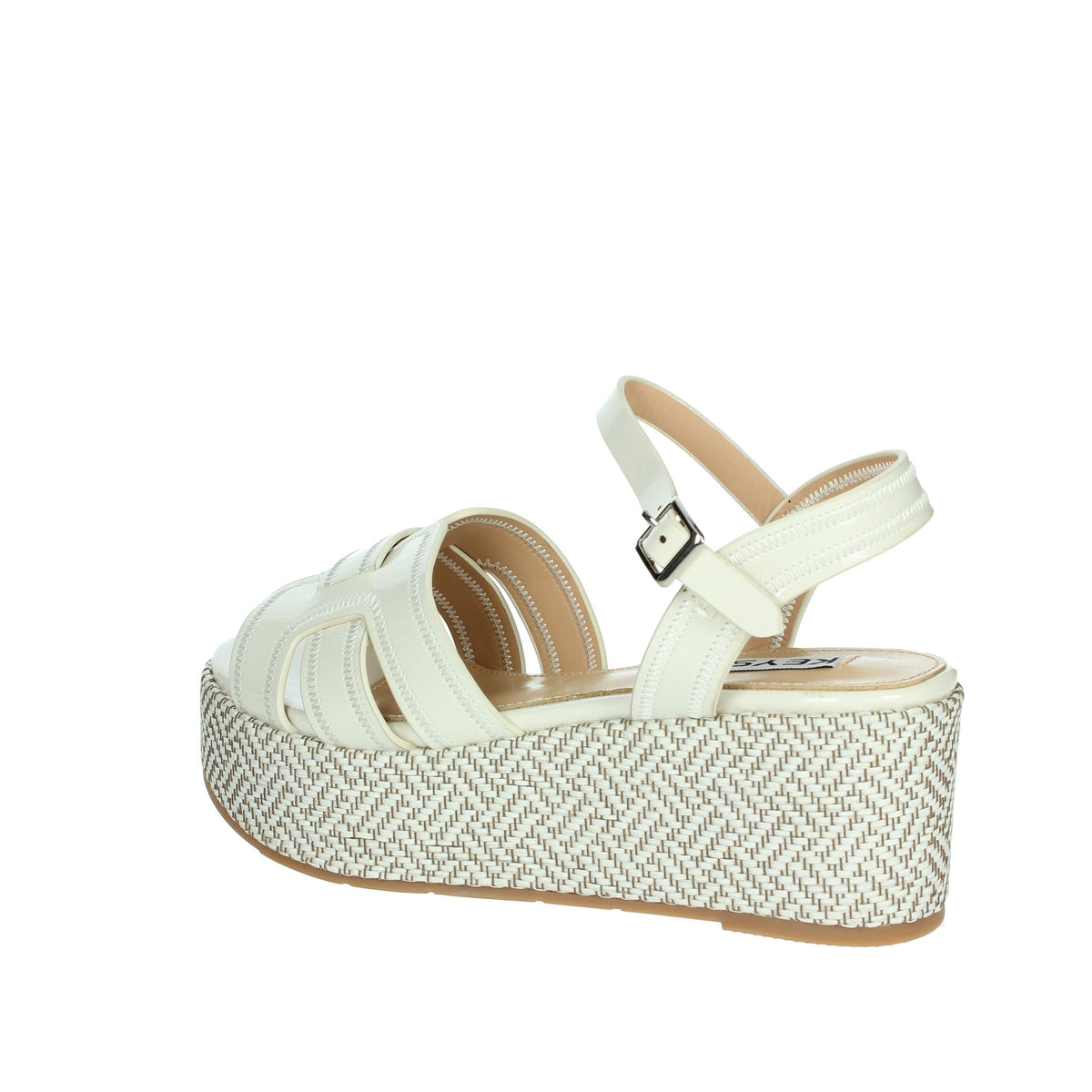 KEYS Donna Sandali con zeppa K-11081 Bianco