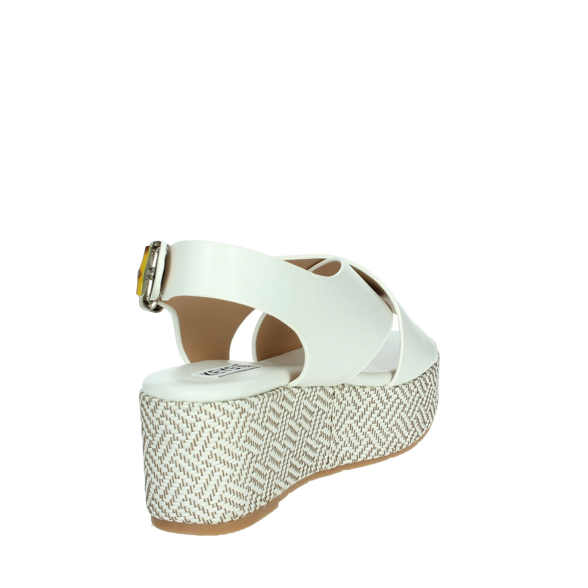 KEYS Donna Sandali con zeppa K-11082 Bianco