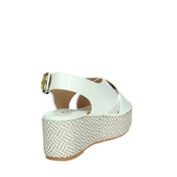 KEYS Donna Sandali con zeppa K-11082 Bianco