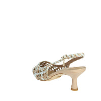 GOLD & GOLD Donna Slingback GD246 Bianco/Oro