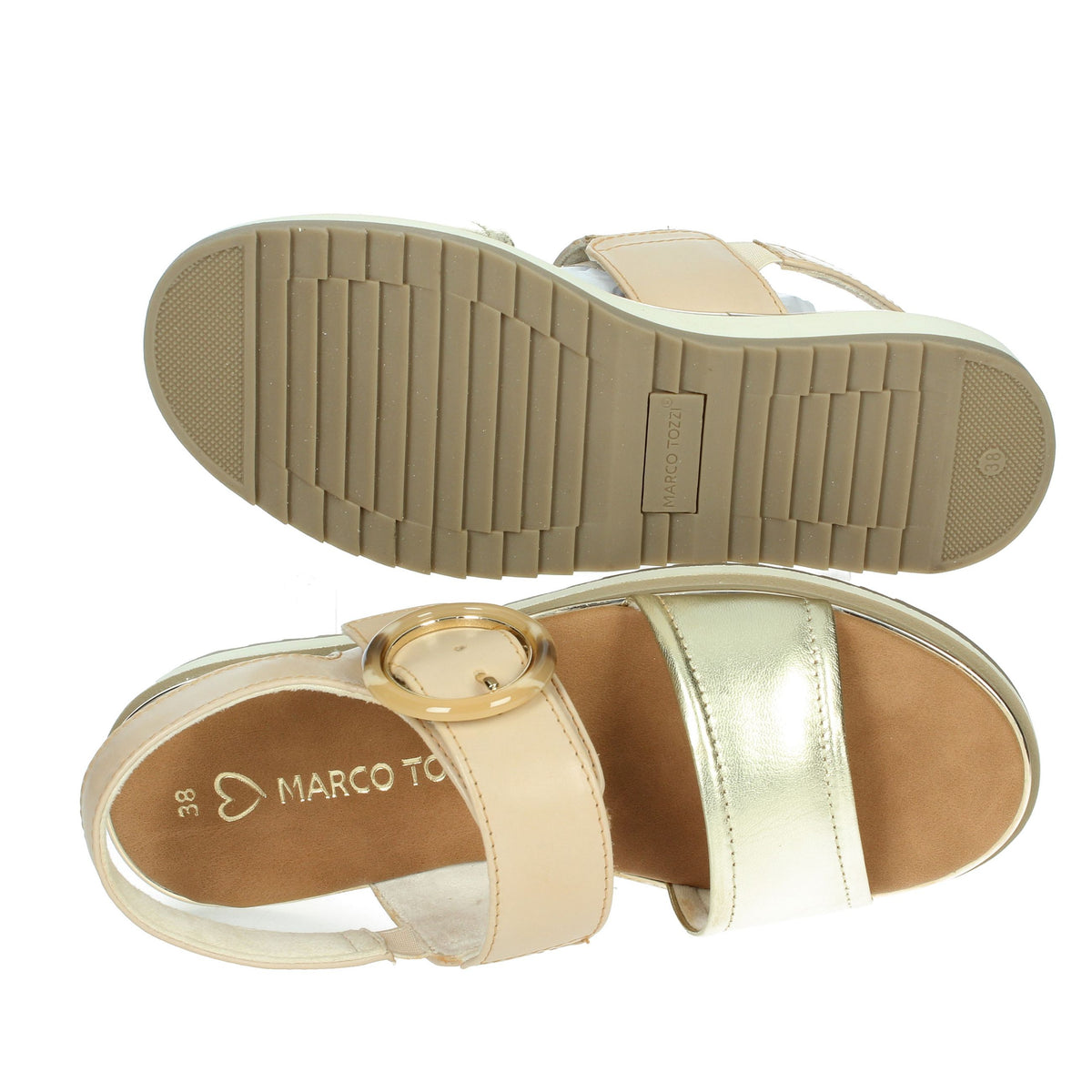 Marco Tozzi Donna Sandali bassi 2-28501-44 Oro