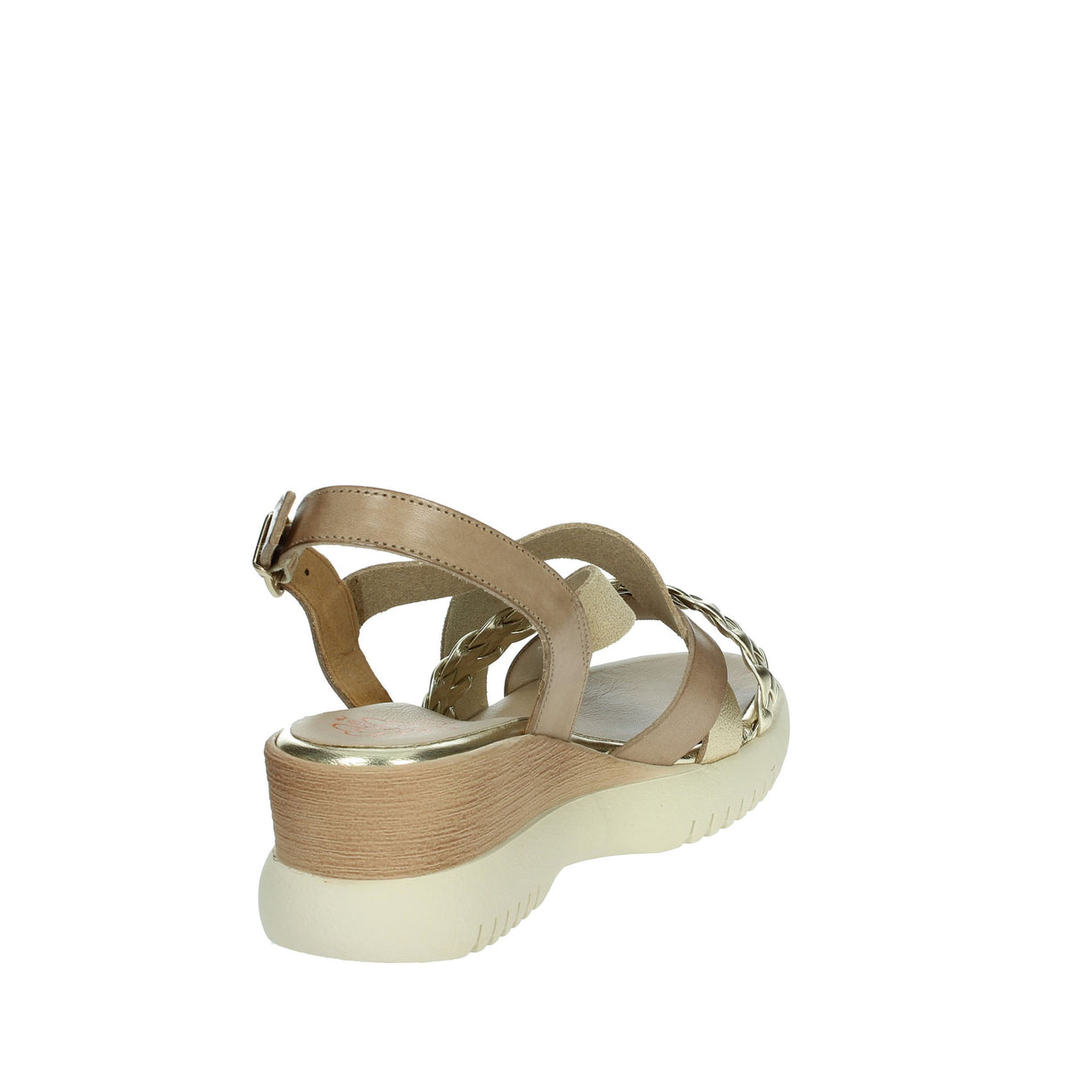 PORRONET Donna Sandali con zeppa 7040 Taupe