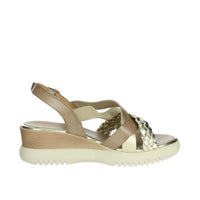PORRONET Donna Sandali con zeppa 7040 Taupe