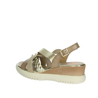 PORRONET Donna Sandali con zeppa 7040 Taupe