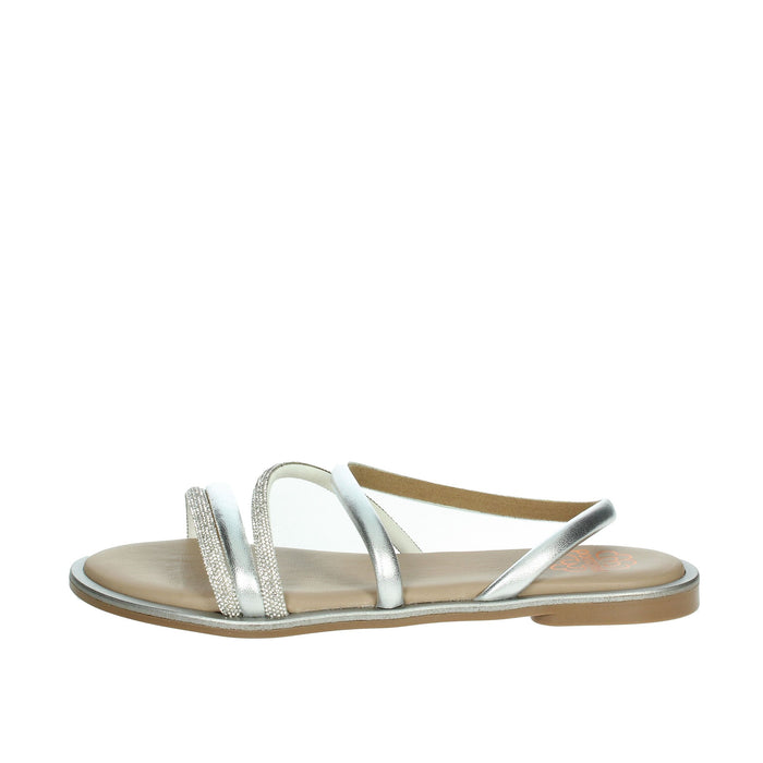 PORRONET Donna Sandali bassi 7010 Argento