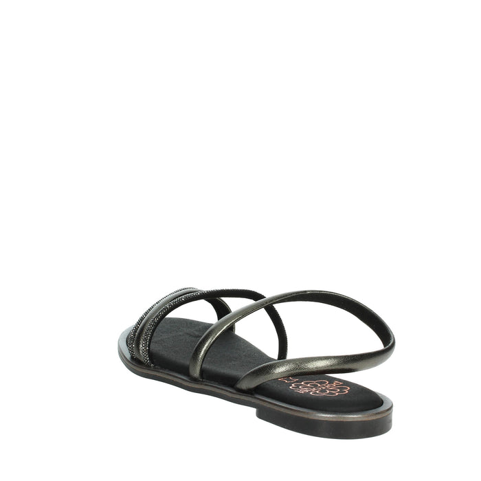 PORRONET Donna Sandali bassi 7010 Antracite