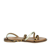 PORRONET Donna Sandali bassi 3093 Marrone/Oro