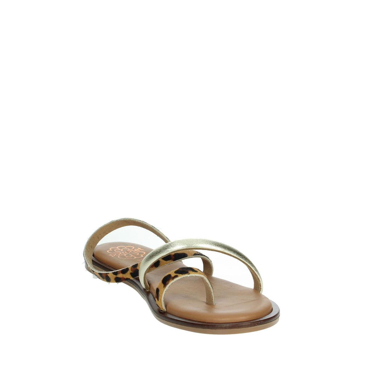 PORRONET Donna Sandali bassi 3093 Marrone/Oro