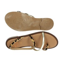 PORRONET Donna Sandali bassi 3093 Marrone/Oro