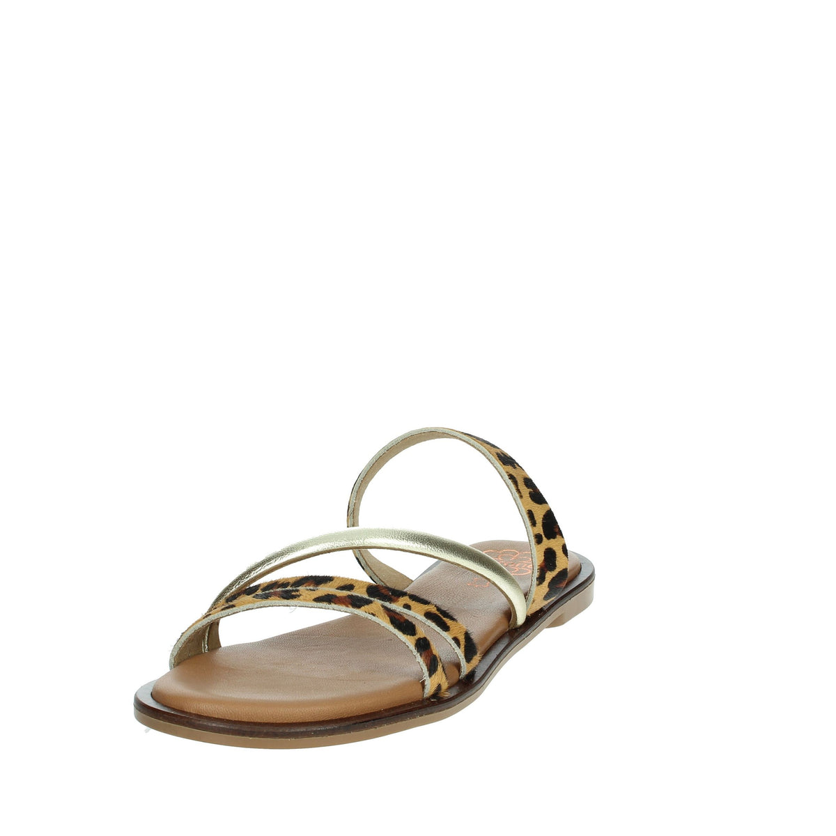 PORRONET Donna Sandali bassi 3091 Marrone/Oro