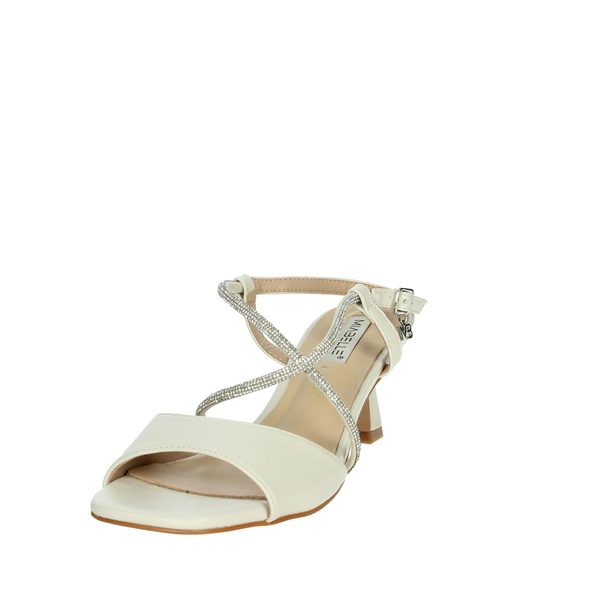 MIABELLE Donna Sandali con tacco MB168 Panna