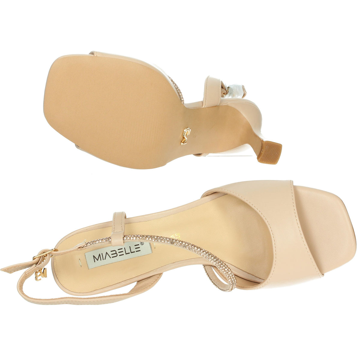 MIABELLE Donna Sandali con tacco MB140 Cipria