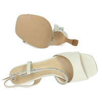 MIABELLE Donna Sandali con tacco MB140 Panna