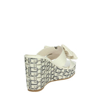 LAURA BIAGIOTTI Donna Ciabatte con zeppa 9102 Panna