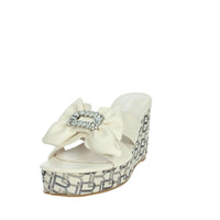 LAURA BIAGIOTTI Donna Ciabatte con zeppa 9102 Panna
