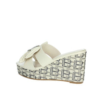 LAURA BIAGIOTTI Donna Ciabatte con zeppa 9102 Panna