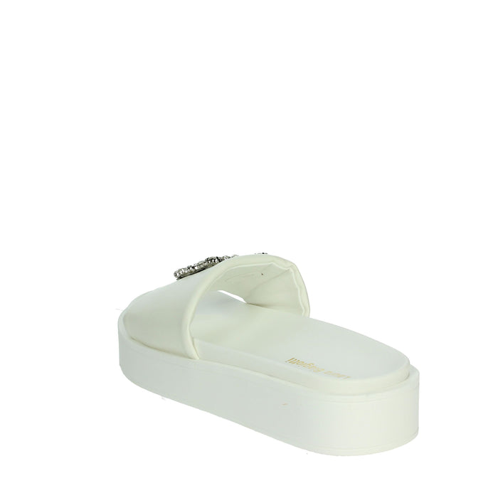 LAURA BIAGIOTTI Donna Ciabatte basse 9074 Bianco