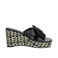 LAURA BIAGIOTTI Donna Ciabatte con zeppa 9102 Nero