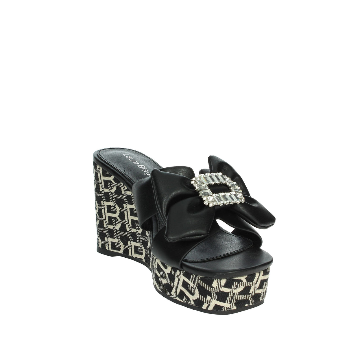 LAURA BIAGIOTTI Donna Ciabatte con zeppa 9102 Nero