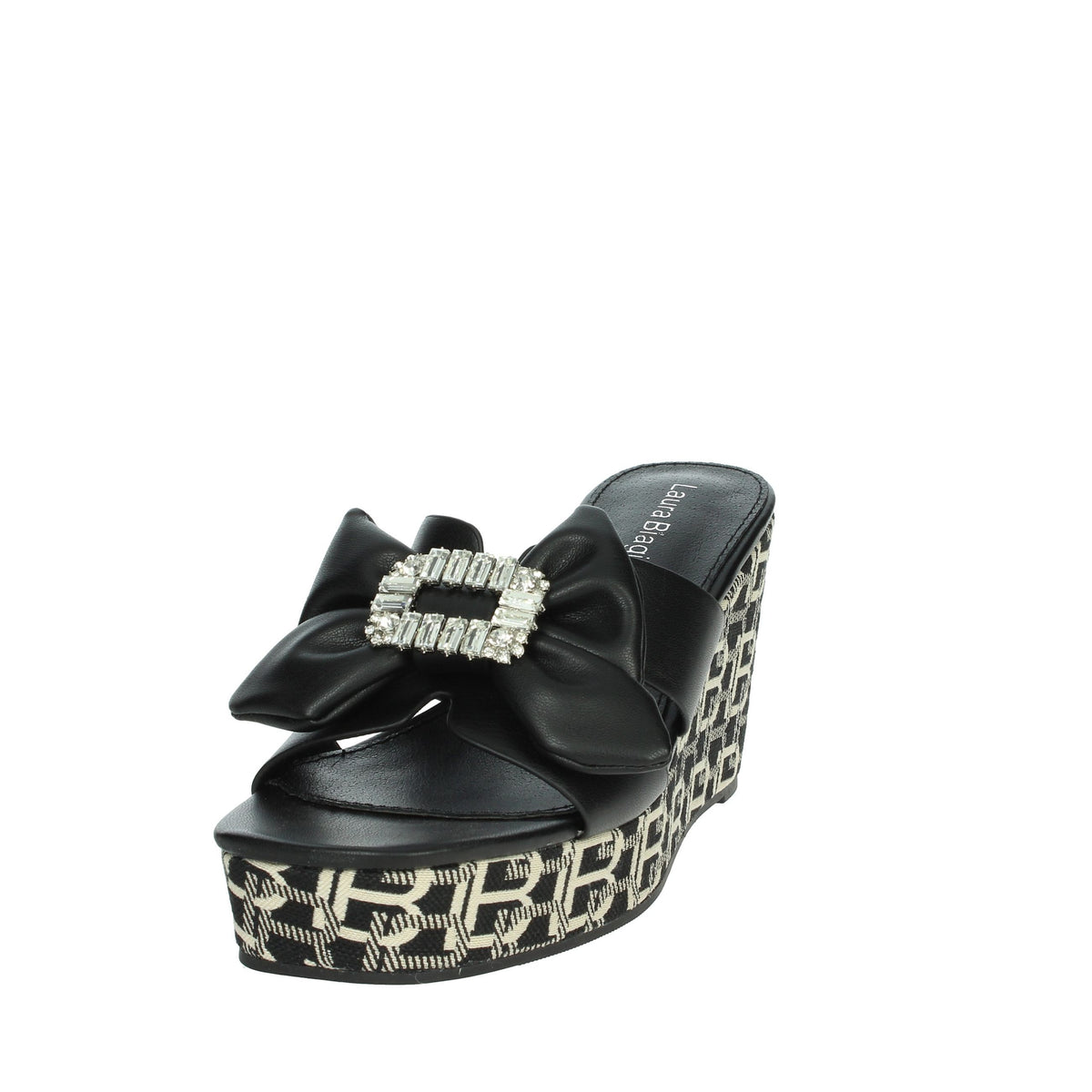 LAURA BIAGIOTTI Donna Ciabatte con zeppa 9102 Nero