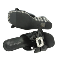 LAURA BIAGIOTTI Donna Ciabatte con zeppa 9102 Nero