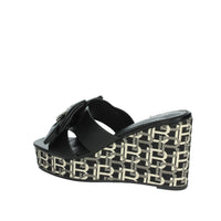 LAURA BIAGIOTTI Donna Ciabatte con zeppa 9102 Nero