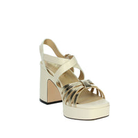 JANET & JANET Donna Sandali con tacco J-292 Beige/Oro
