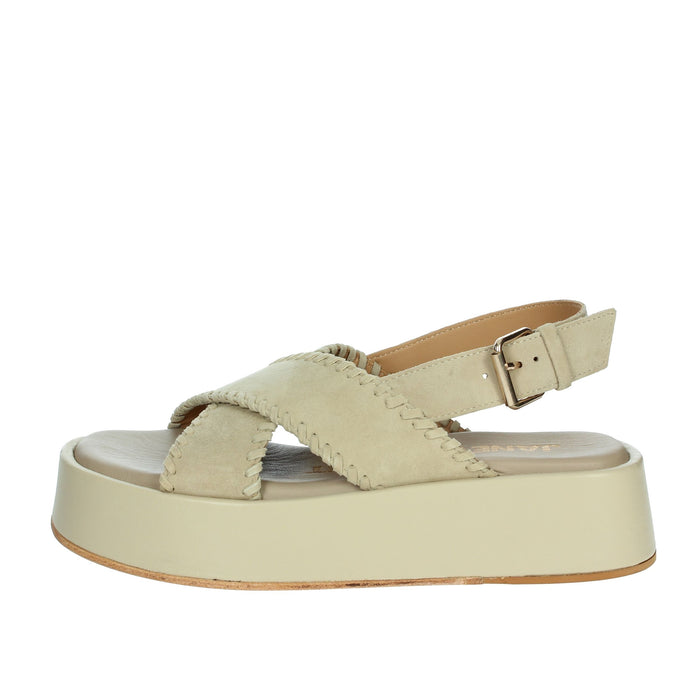 JANET & JANET Donna Sandali con zeppa J-123 Beige