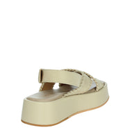 JANET & JANET Donna Sandali con zeppa J-123 Beige