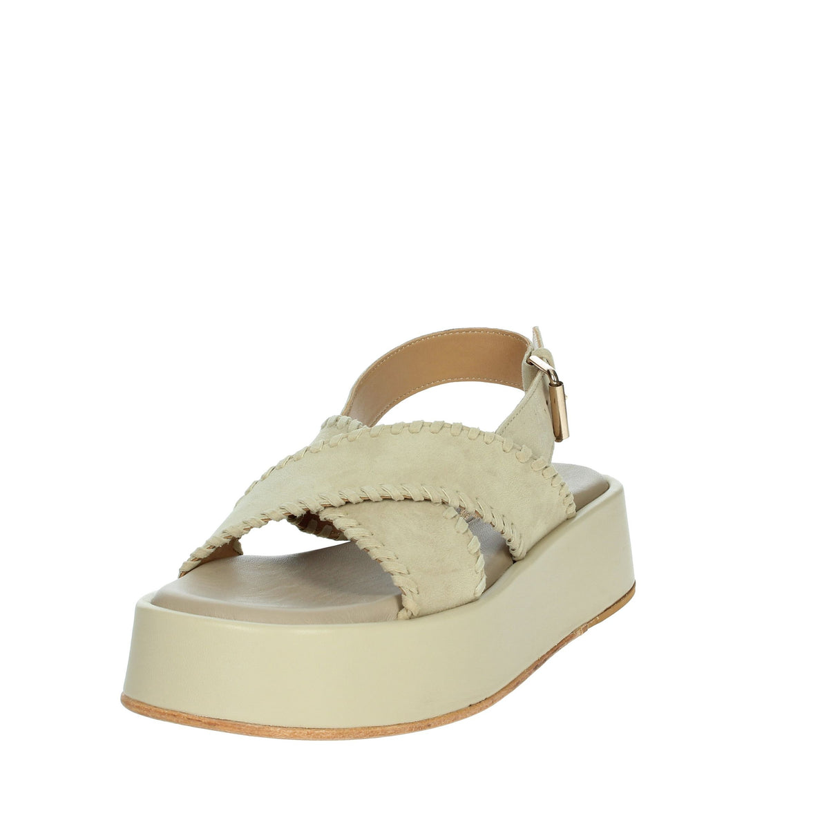 JANET & JANET Donna Sandali con zeppa J-123 Beige