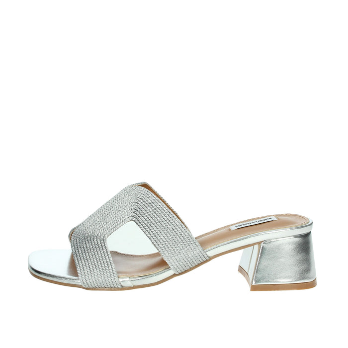 MARIELLA BURANI Donna Ciabatte con tacco 51240 Argento