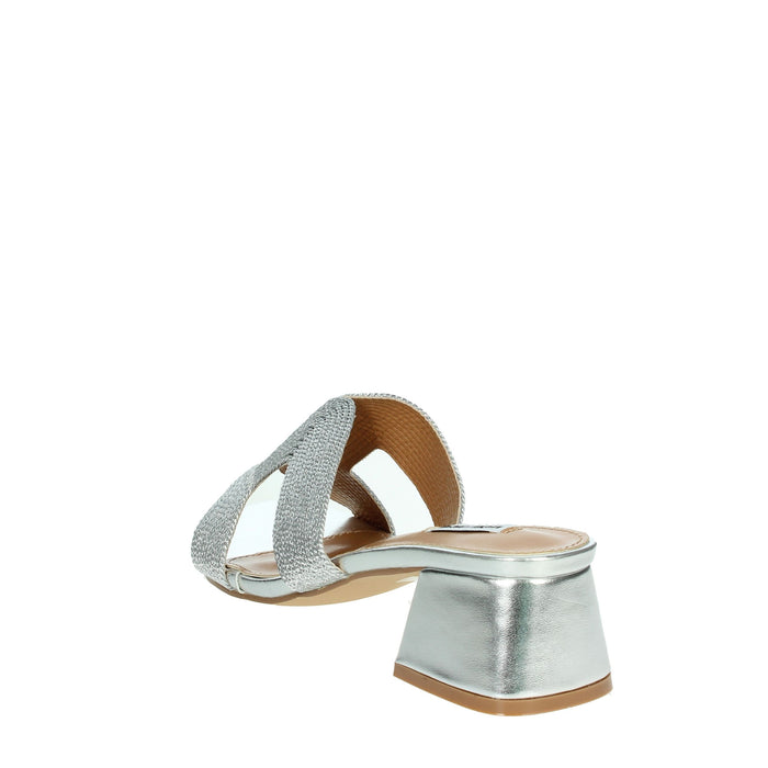 MARIELLA BURANI Donna Ciabatte con tacco 51240 Argento