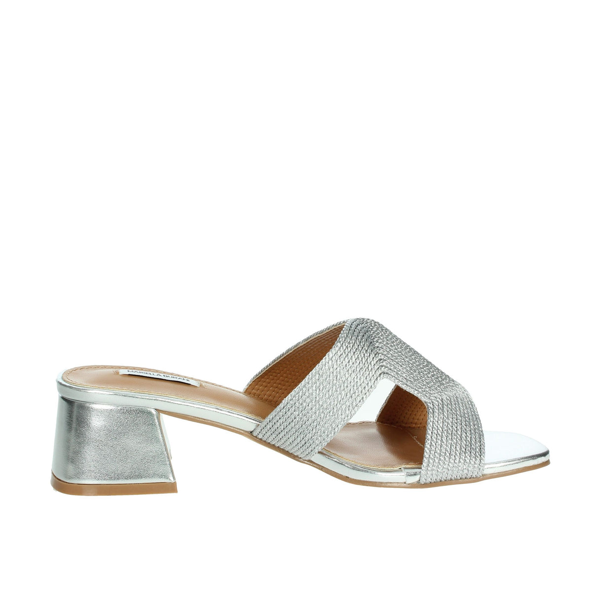 MARIELLA BURANI Donna Ciabatte con tacco 51240 Argento