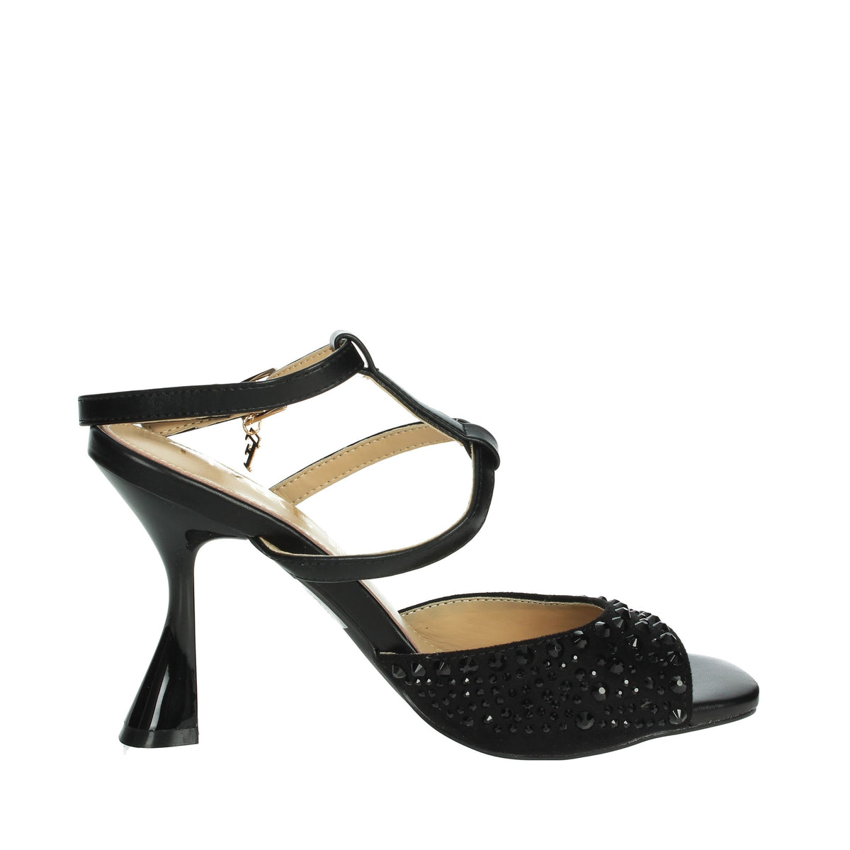 FERRE' Donna Sandali con tacco F-174 Nero