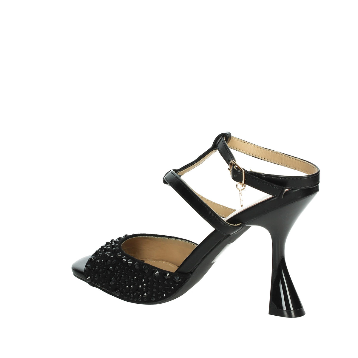 FERRE' Donna Sandali con tacco F-174 Nero