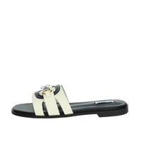 FERRE' Donna Ciabatte basse F-254 Panna