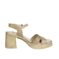 PORRONET Donna Sandali con zeppa 7061 Taupe
