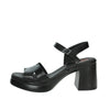 Porronet Donna Sandalo con zeppa 7061 Nero