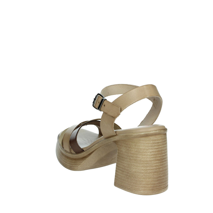 PORRONET Donna Sandali con tacco 7060 Taupe